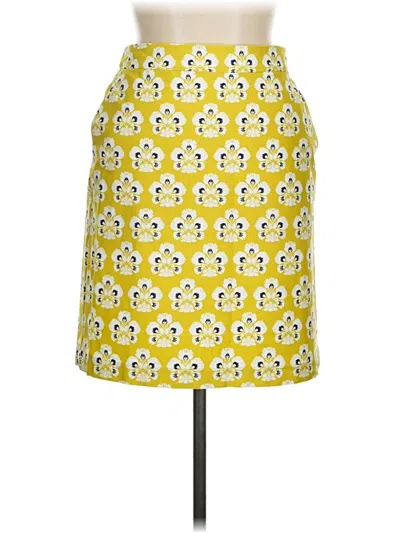 Pre-owned Boden Casual Skirt In Yellow