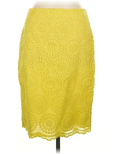 Pre-owned Boden Casual Skirt In Yellow