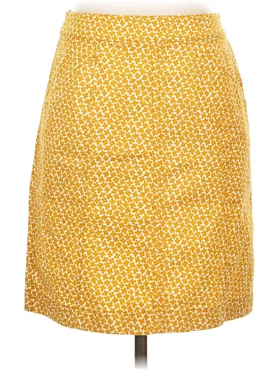 Pre-owned Boden Casual Skirt In Yellow