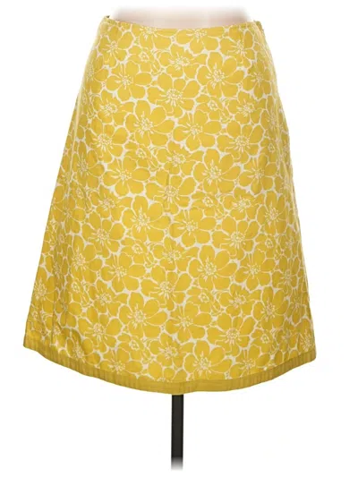 Pre-owned Boden Casual Skirt In Yellow