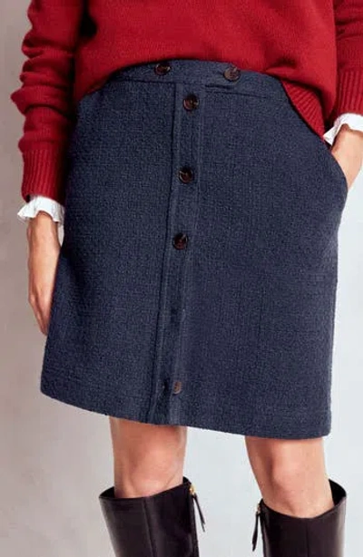 Boden Cecelia Textured Knit Skirt In Blue