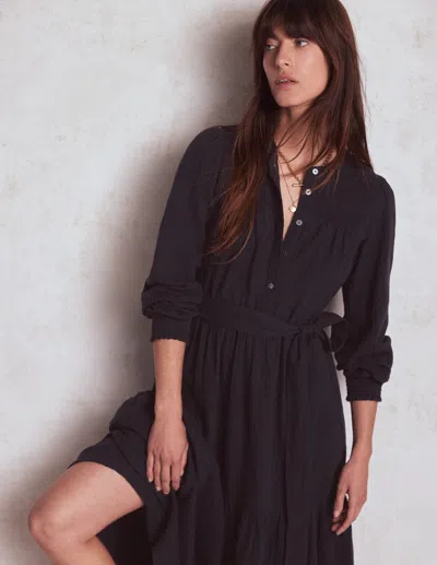 Boden Cecily Double Cloth Midi Dress Midnight Blue Women