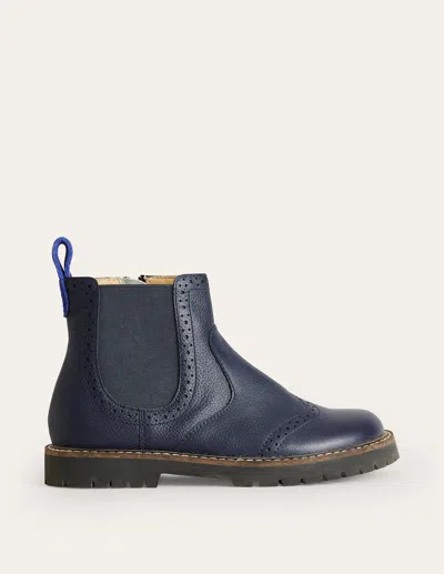 Boden Kids' Chelsea Boots-navy Male  In Blue