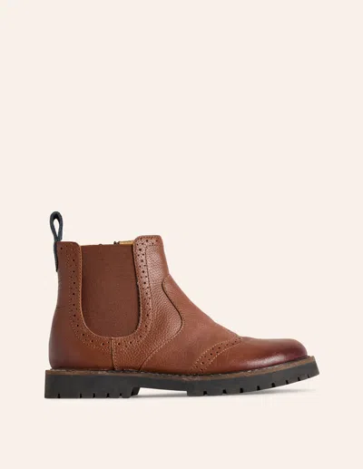 Boden Kids' Chelsea Boots-tan Male  In Brown