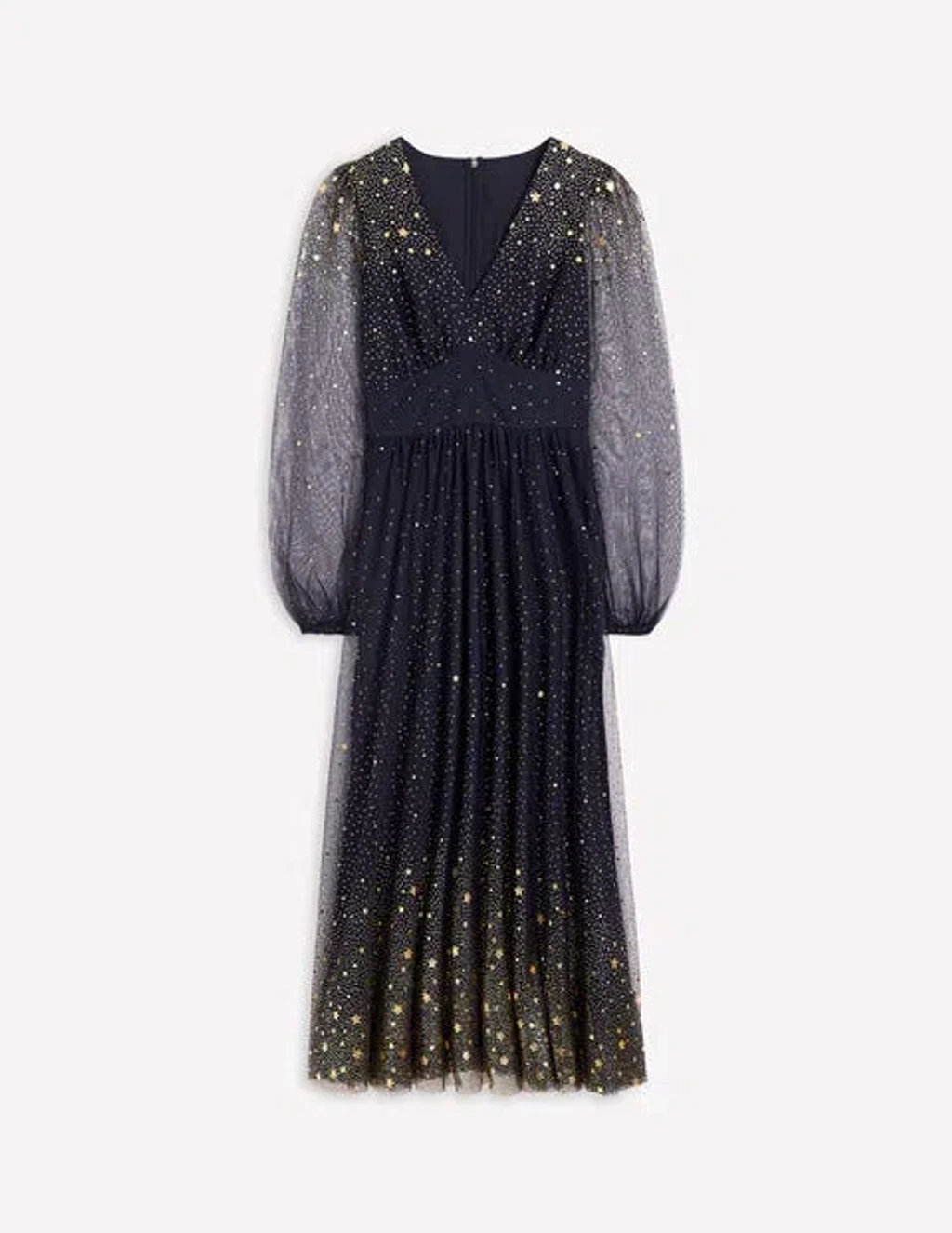 Boden Christina Tulle Midi Dress Navy, Foil Scattered Stars Women In Navy/  Foil Scattered Stars | ModeSens