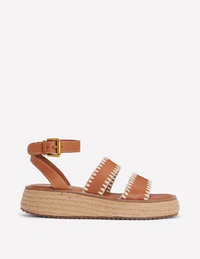 Boden Chunky Flatform Sandals Tan Women  In Brown
