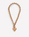Boden Breite Halskette Mit Herzdesign-gold In Gold