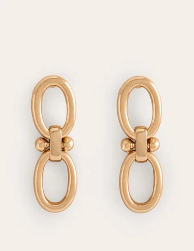 Boden Chunky Oval Chain Earrings Gold Women