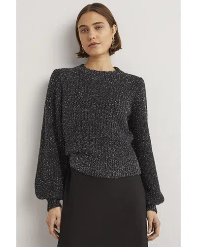Boden Chunky Ribbed Wool & Alpaca-blend Jumper In Black