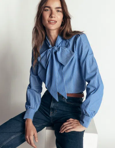 Boden Clara Hemd Zum Binden In Blau | Grösse 30 In Blue