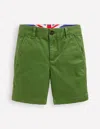 Boden Classic Chino Shortsbrocolli Green Boys  In Brocolli Green