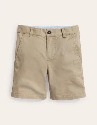 Boden Kids' Classic Chino Shortsclassic Tan Boys  In Classic Tan