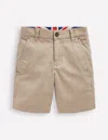Boden Classic Chino Shortsclassic Tan Boys  In Classic Tan