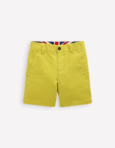 Boden Kids' Classic Chino Shortspineapple Yellow Boys