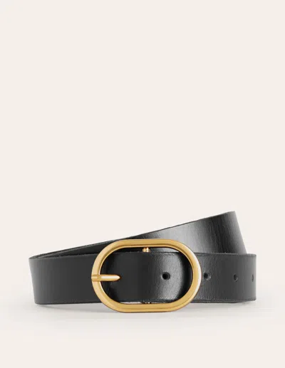 Boden Classic Leather Belt Black