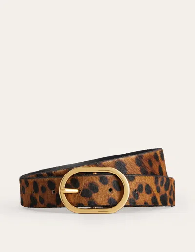 Boden Classic Leather Beltleopard Women  In Brown