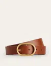 Boden Classic Leather Belttan Women  In Tan