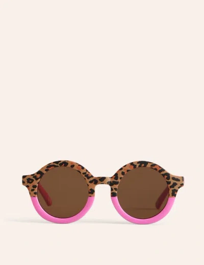 Boden Kids' Classic Sunglasses Pink Leopard Print Girls