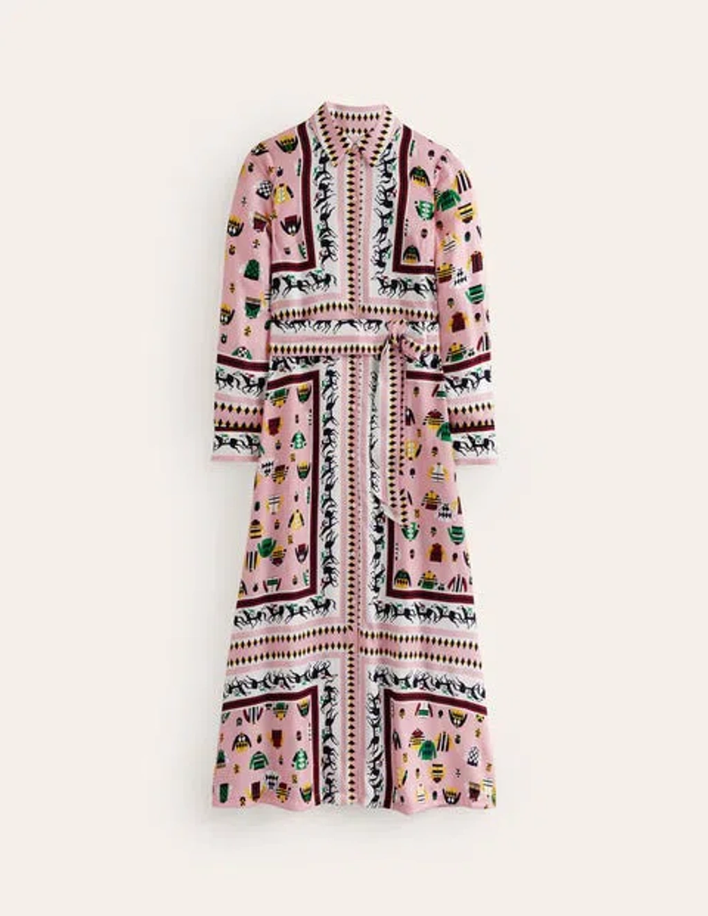 chinese dress ladies Ellie Cotton Maxi Shirt Dress-Texture Stripe
