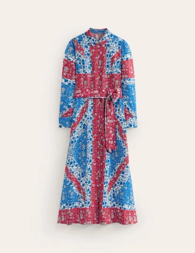 Boden Claudia Maxi Shirt Dress Indigo Bunting, Union Jack Women