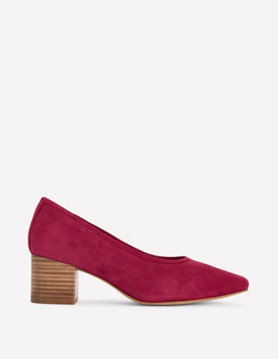 Boden Closed Back Block Heel Red