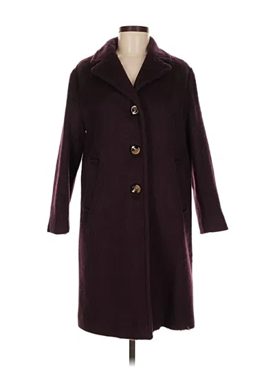 Pre-owned Boden Coat In Burgundy
