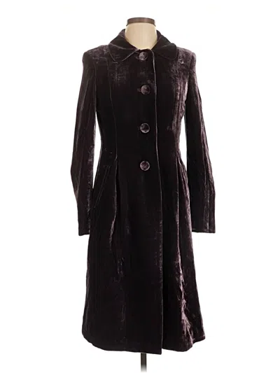 Pre-owned Boden Coat In Burgundy