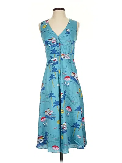Pre-owned Boden Cocktail Dress In Blue