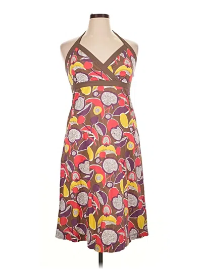 Pre-owned Boden Cocktail Dress In Brown