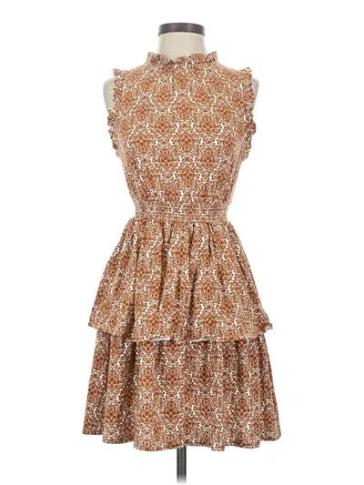 Pre-owned Boden Cocktail Dress In Brown