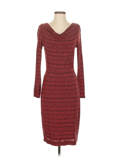 Pre-owned Boden Cocktail Dress In Burgundy