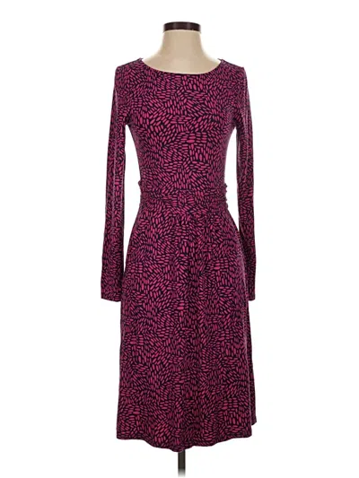 Pre-owned Boden Cocktail Dress In Burgundy