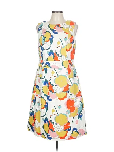 Pre-owned Boden Cocktail Dress In White