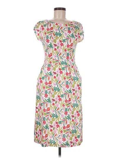 Pre-owned Boden Cocktail Dress In White