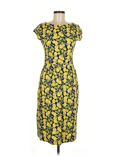 Pre-owned Boden Cocktail Dress In Yellow