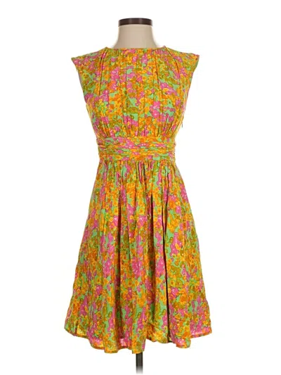 Pre-owned Boden Cocktail Dress In Yellow