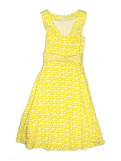 Pre-owned Boden Cocktail Dress In Yellow