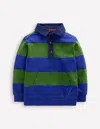 Boden Sweatshirt Mit Kragen-brokkoligrün/leuchtendes Blau