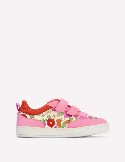 Boden Kids' Colourblock Low Tops-apple Blossom Female  In Pink