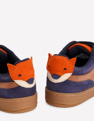 Boden Kids' Colourblock Sneakers Toffee Brown Fox Boys  In Blue