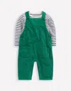 Boden Cord Dungaree Set-jewel Green Male  In Green
