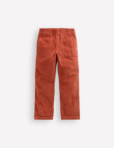 Boden Kids' Cordhose Zum Hineinschlüpfen-geröstetes Kastanienbraun In Brown