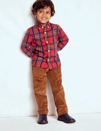 Boden Kids' Cordhose Zum Hineinschlüpfen-ingwer In Multi