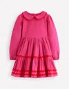Boden Cordkleid Mit Zackenlitze-himbeerrosa In Pink