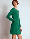 Boden Cornelia Ottoman Dress-emerald Night Female  In Green