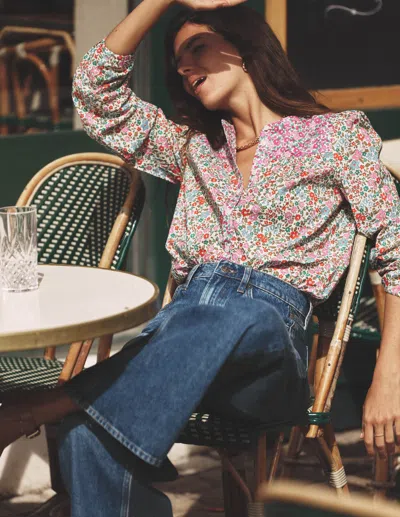 Boden Corrine Cotton Top Flowerbed  In Multi