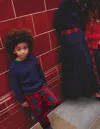Boden Cosy Lined Cargo Pantsred / Green Check Boys