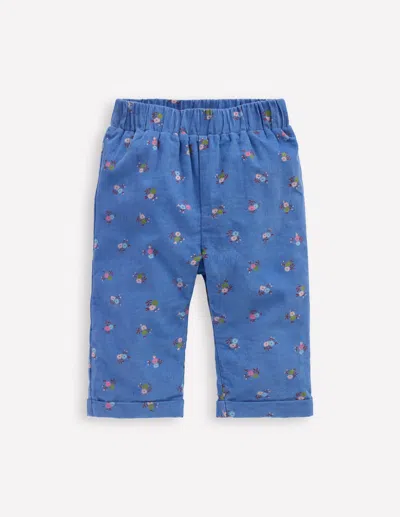 Boden Babies' Kuschelige, Gefütterte Hose-blauhäher Blümchenmuster In Blue