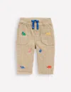 Boden Kuschelige, Gefütterte Hose-prähistorische Stickerei In Neutral