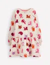 Boden Cosy Sweatshirt Dress Multi Cats  In Multi